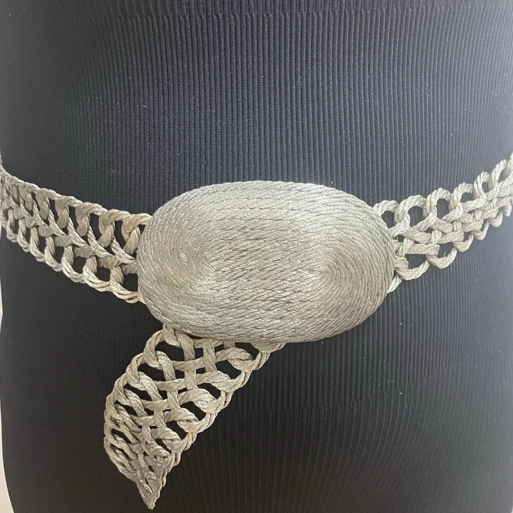 VTG 70 Grecian Handwoven Wire Mesh Belt Adjustable Up To 36